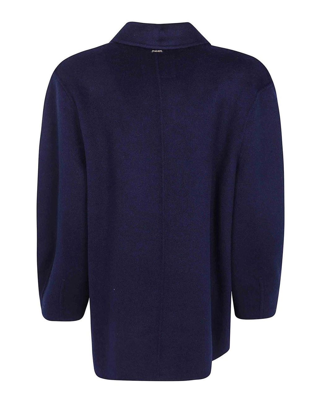 Twinset Blue Double Brested Peacoat