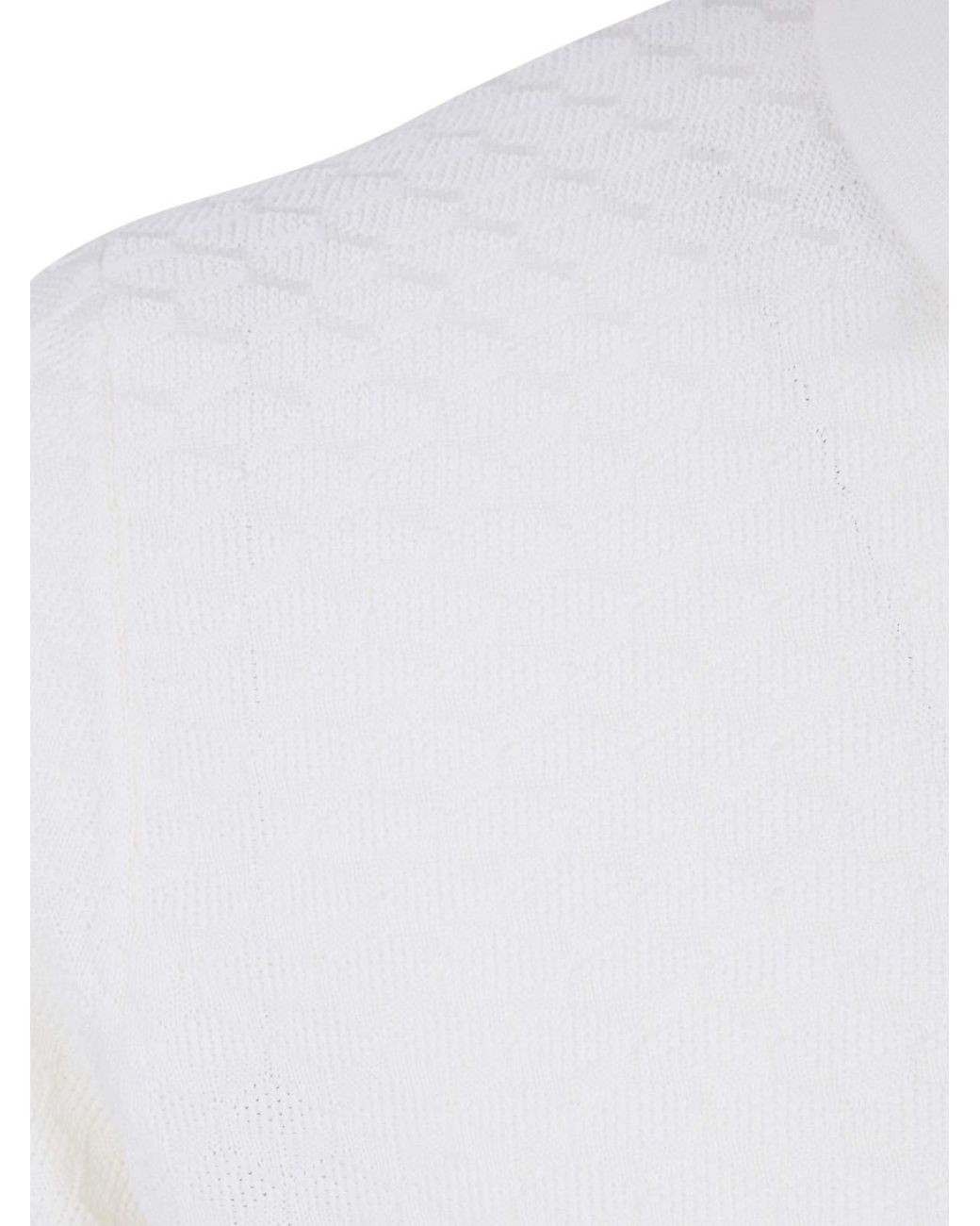FILIPPO DE LAURENTIIS White Short Sleeves Polo Shirt for men