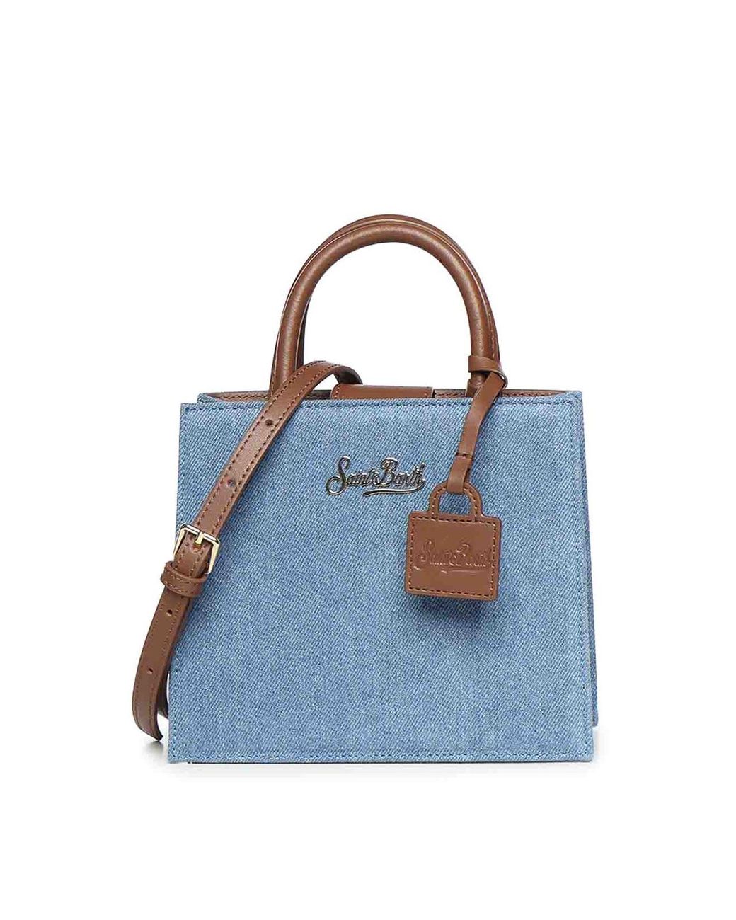 Mc2 Saint Barth Blue Mini Shopper Bag