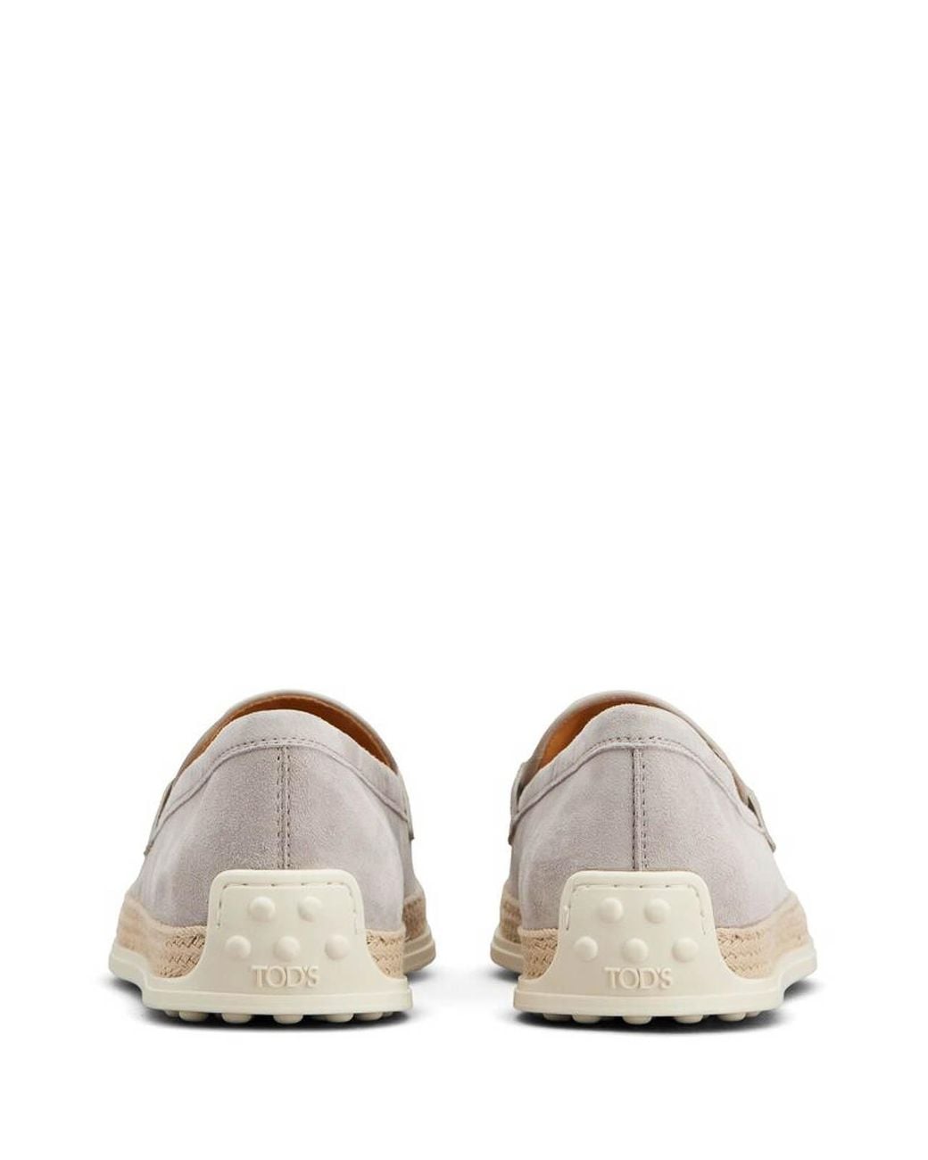 Tod's White Suede Loafers