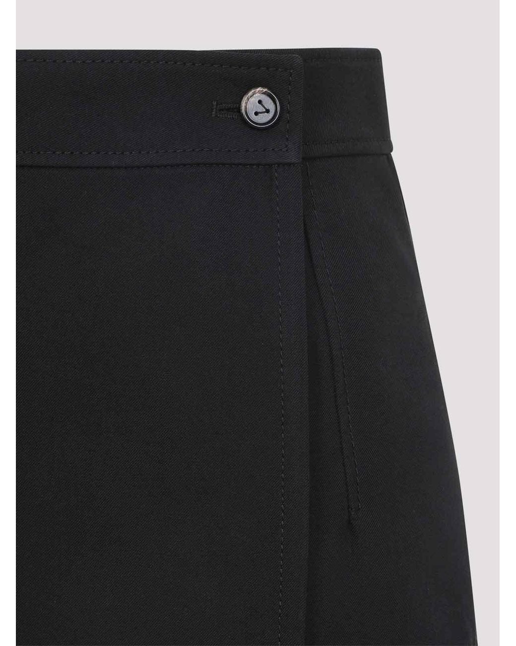Bottega Veneta Blue Midi Skirt