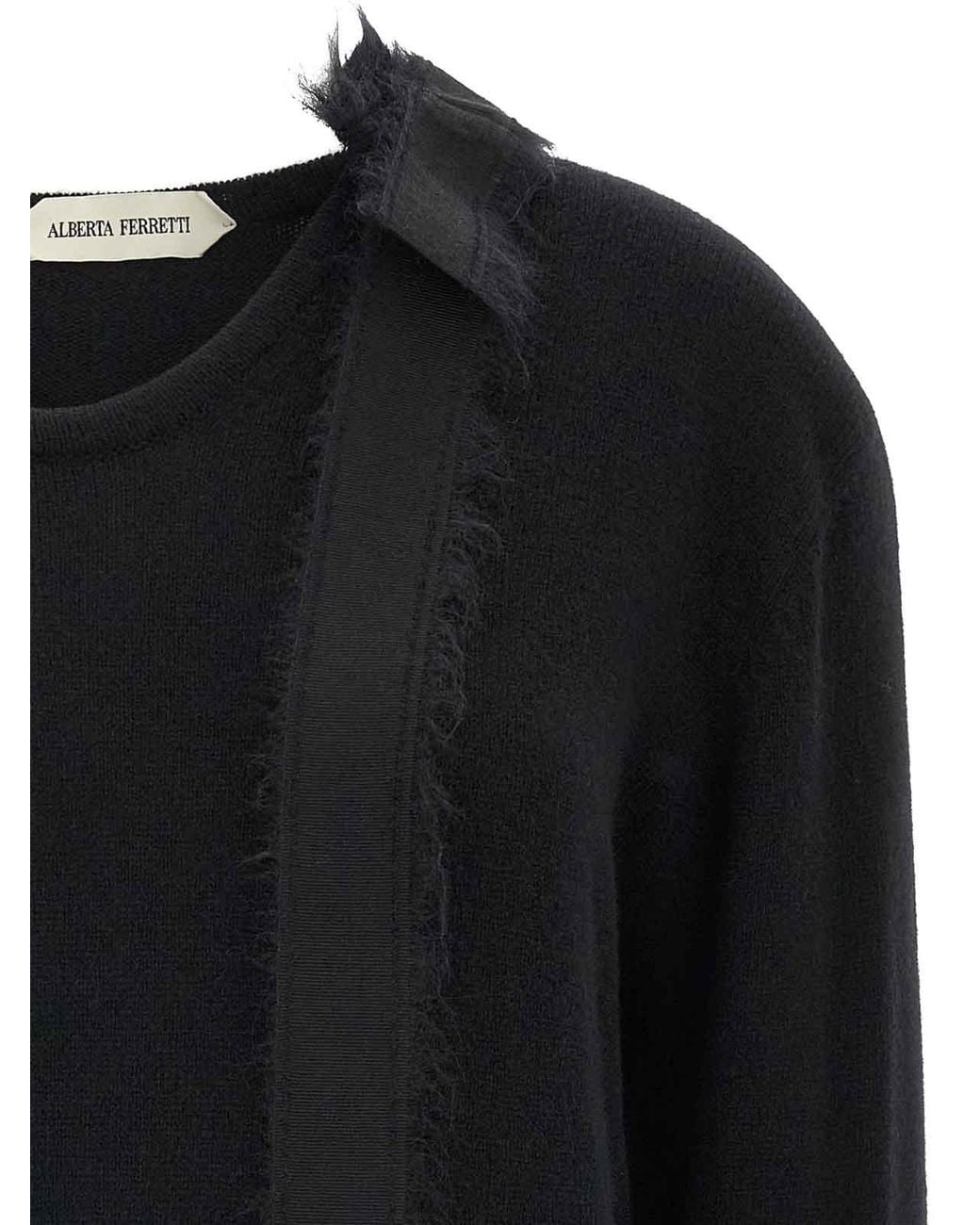 Pull Col Rond Alberta Ferretti en coloris Black