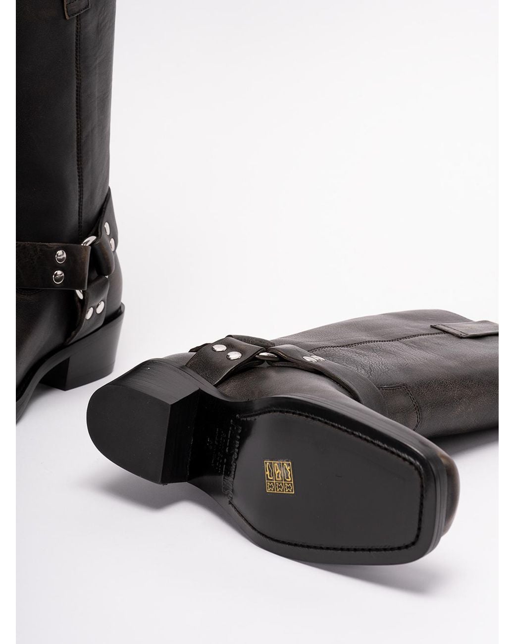 Paris Texas Black Roxy Leather Boots