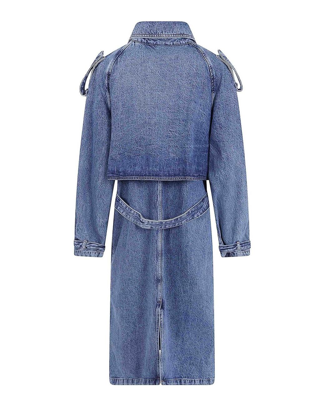 Anine Bing Blue Rickie Maxi Trench
