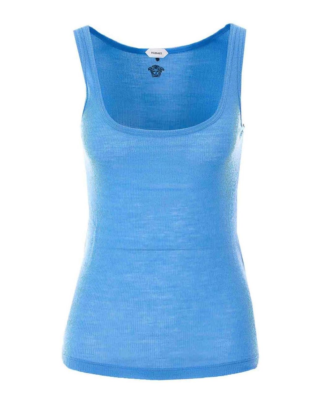 Versace Blue Tank Top