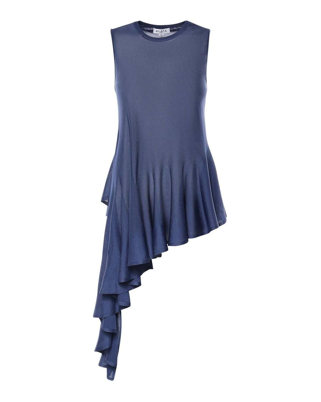Alaïa Blue Sleeveless Tops