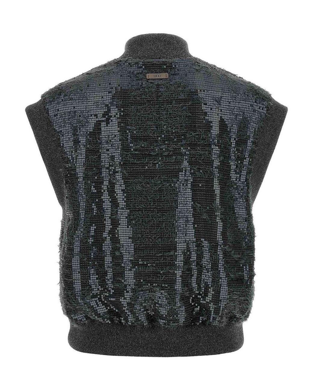 Peserico Black Sequin Vest