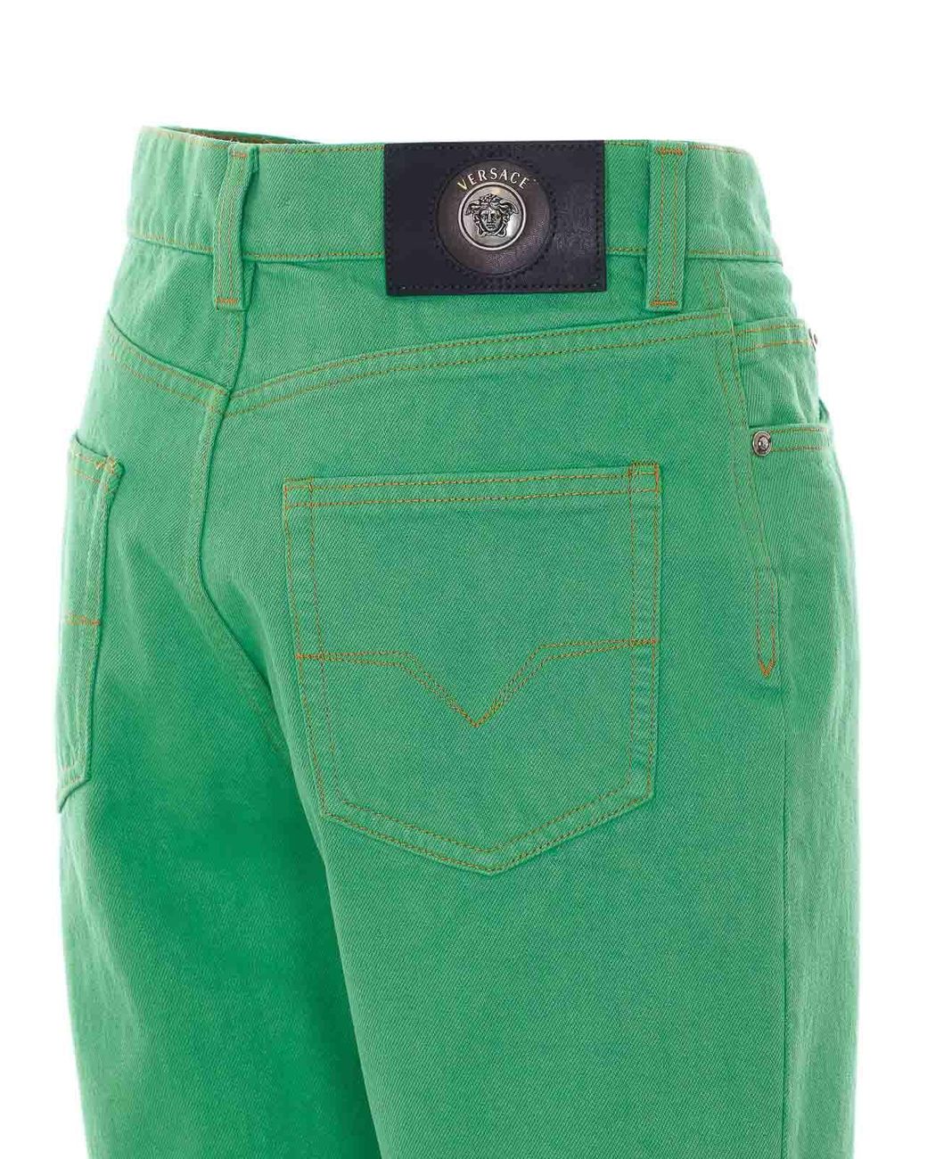 Vaqueros Rectos Versace de color Green
