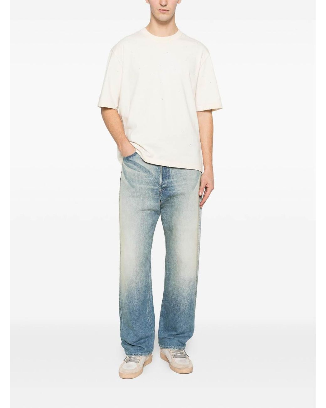 Golden Goose Deluxe Brand White Cotton T-Shirt