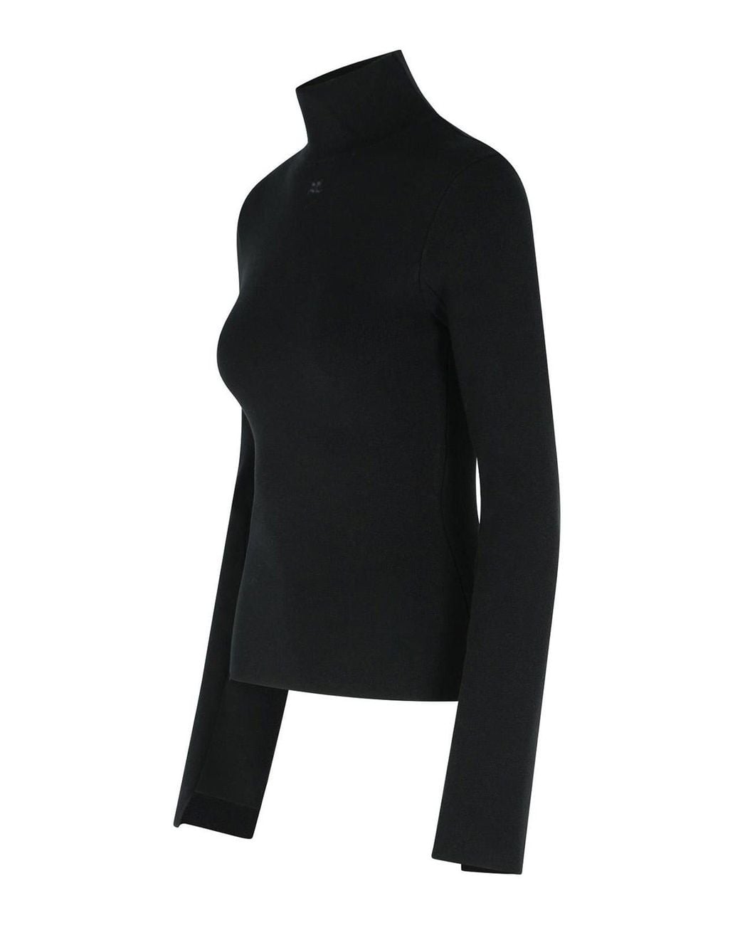 Pull Col Rond Courreges en coloris Black