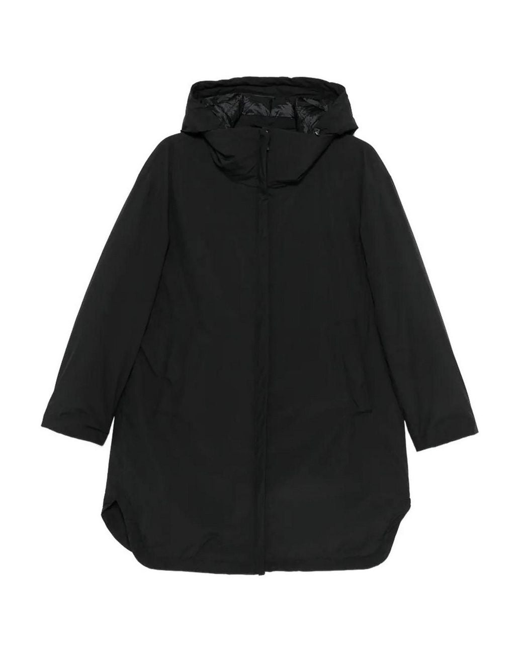 Herno Black Jacket Hooded Puff