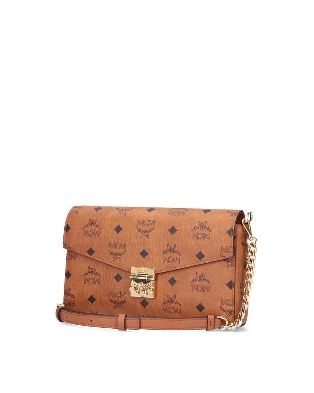 MCM Brown Media Shoulder Bag