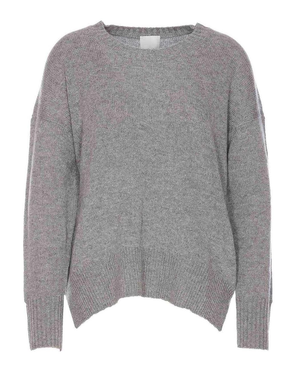 Suéter Cuello Redondo Allude de color Gray