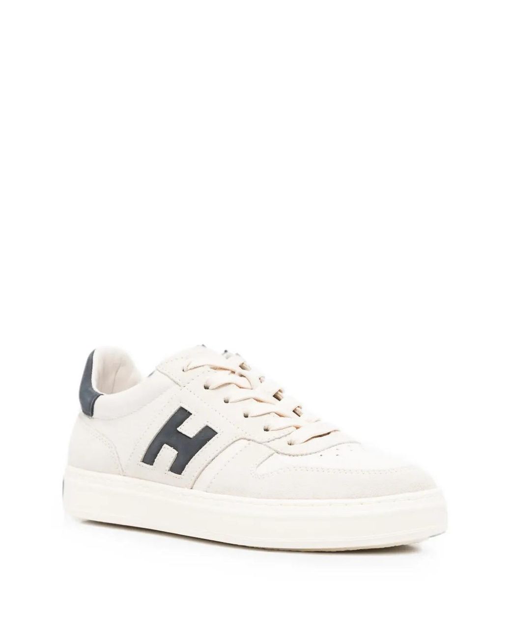 Hogan White H668 Leather Sneakers for men