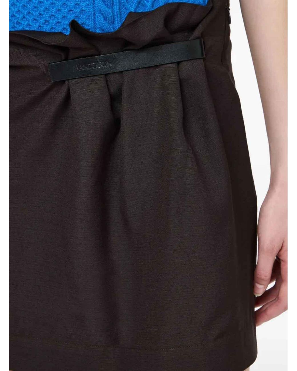 J.W. Anderson Brown Skirt With Logo