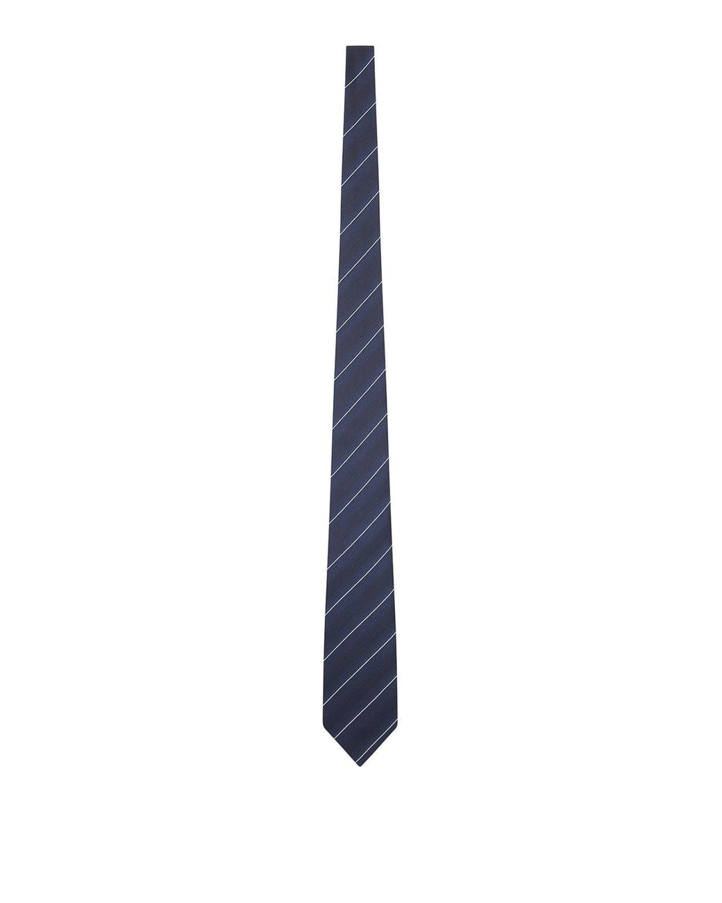 Tom Ford Blue Silk Tie With Geometric Pattern for men