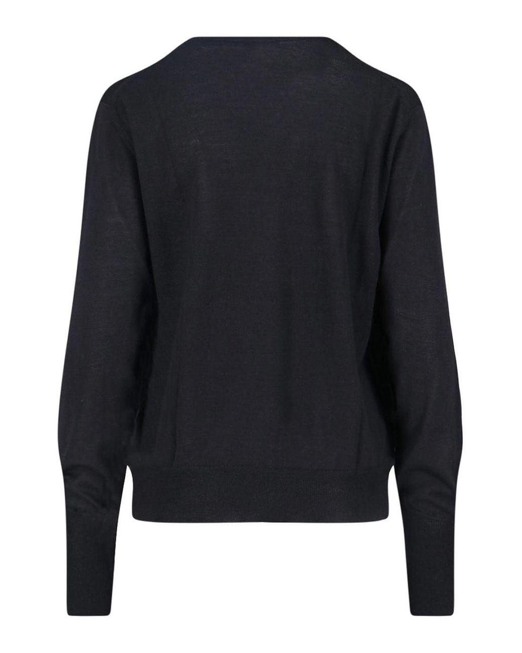 Ma'ry'ya Blue Virgin Wool And Silk Blend Sweater
