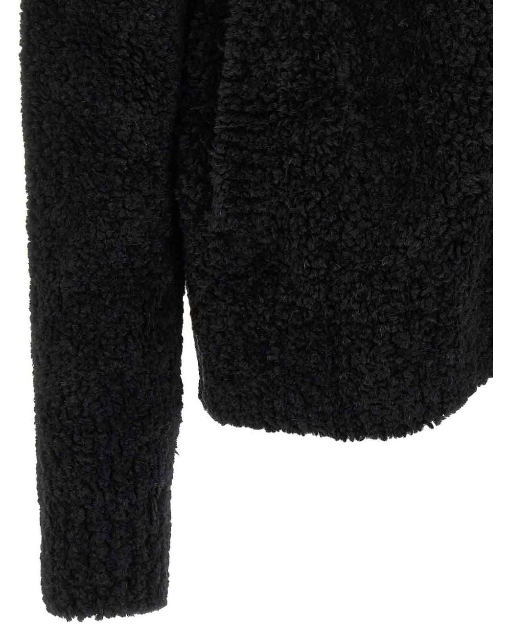 Dolce & Gabbana Black Heraldic Coat Of Arms Cardigan for men
