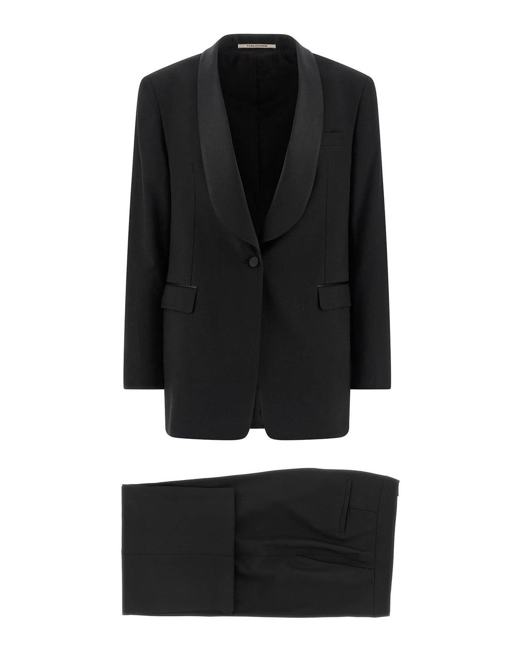 Tagliatore Black Tuxedo Dress
