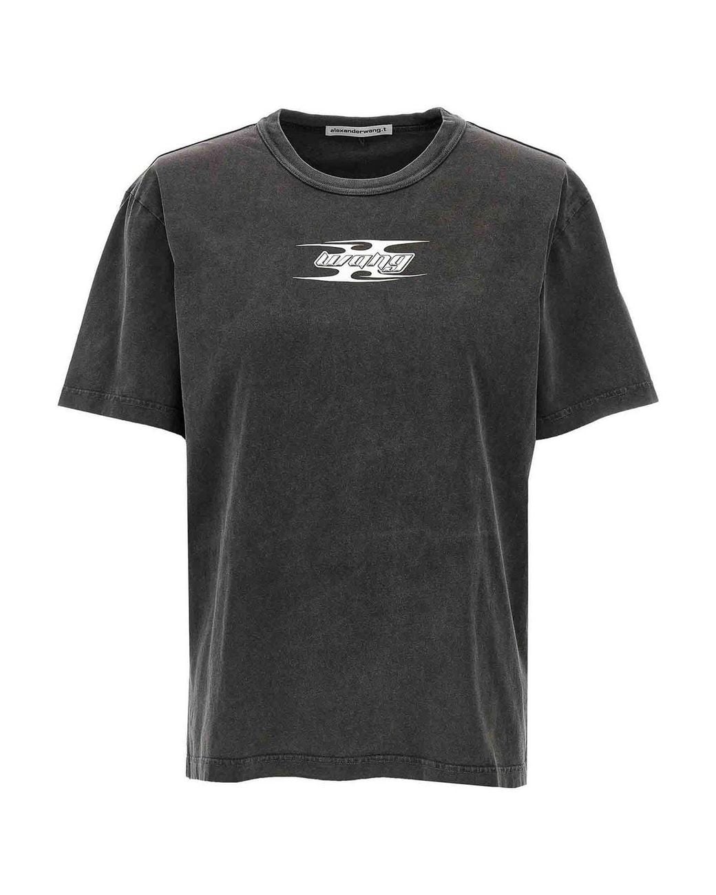T By Alexander Wang Black Logo T-Shirt