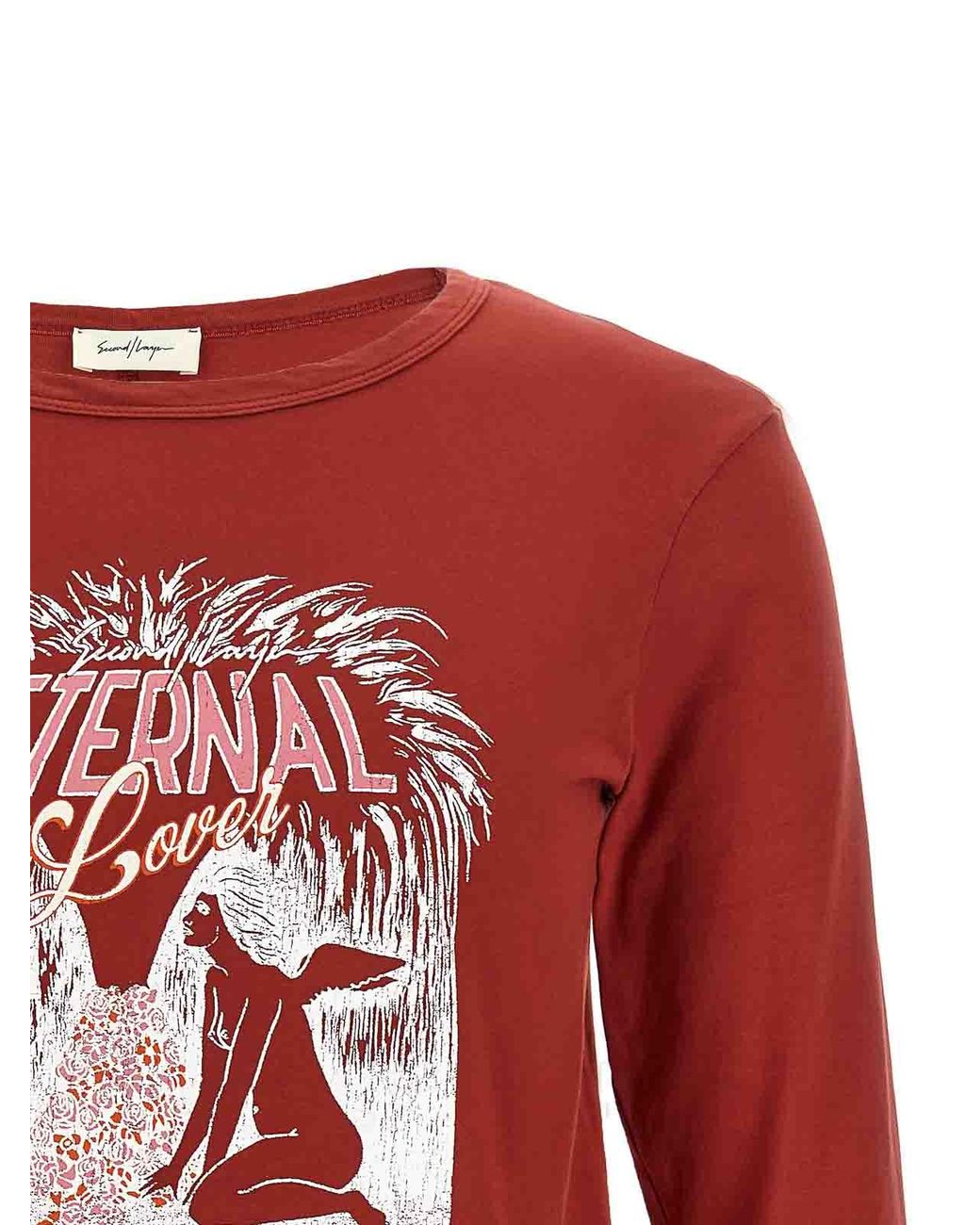 Camiseta Second/Layer de hombre de color Red