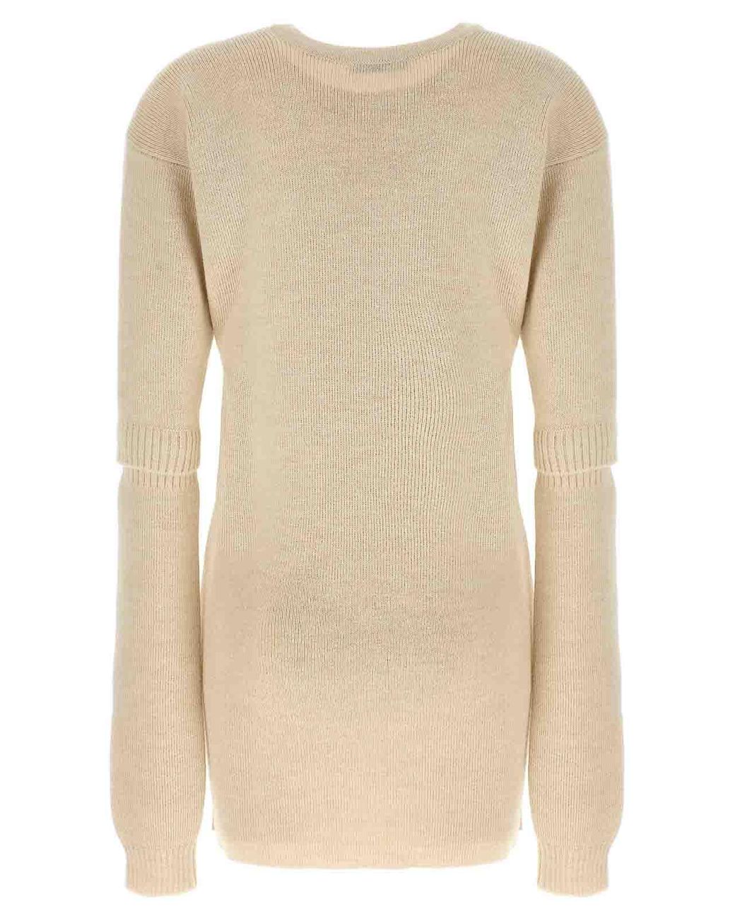Lemaire Natural Knitted Dress With Removable Sleeves