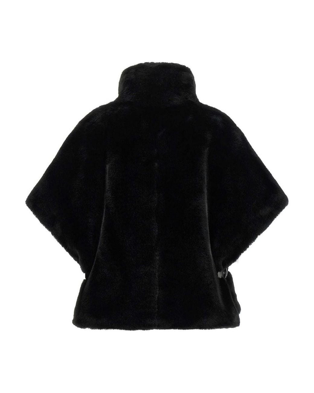 Pinko Black Fur Cape