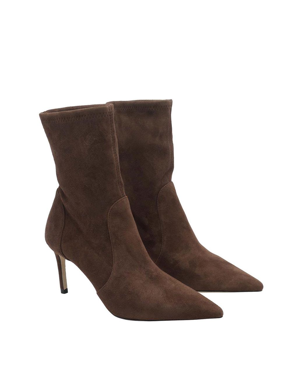 Stuart Weitzman Brown Stuart Pump Booties