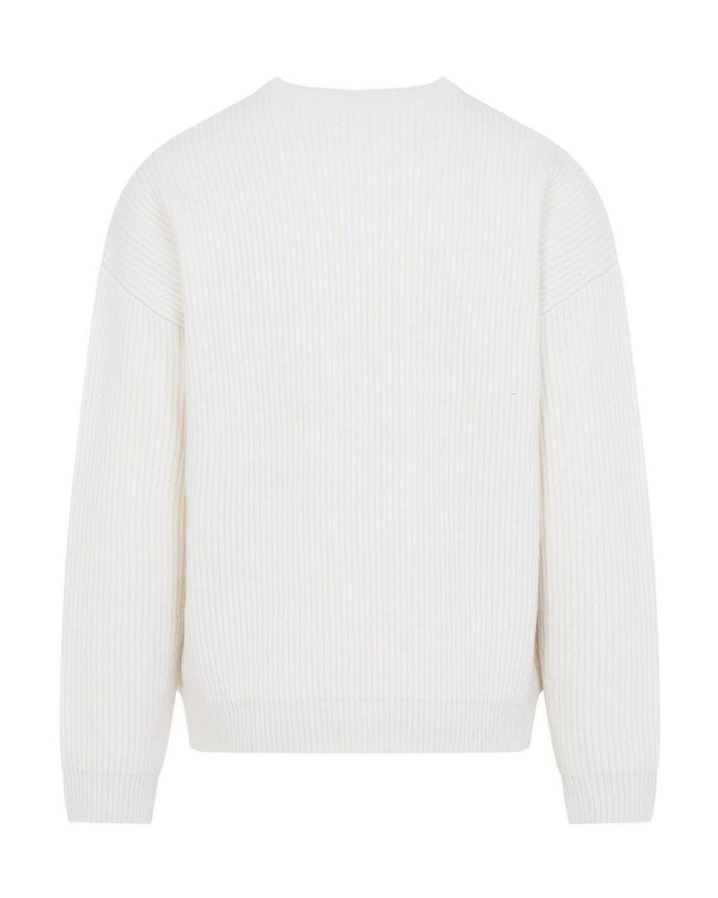 Acne White Sweater for men