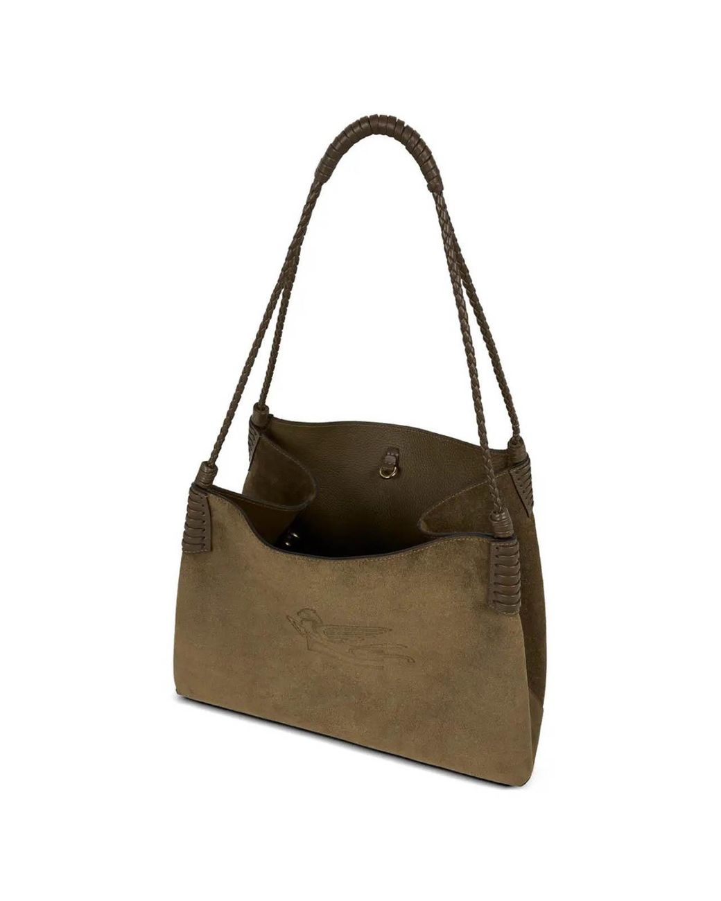 Etro Natural Libra L Suede Shopping Bag