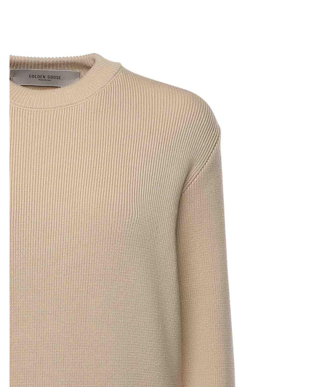 Golden Goose Deluxe Brand Natural Logo Sweater
