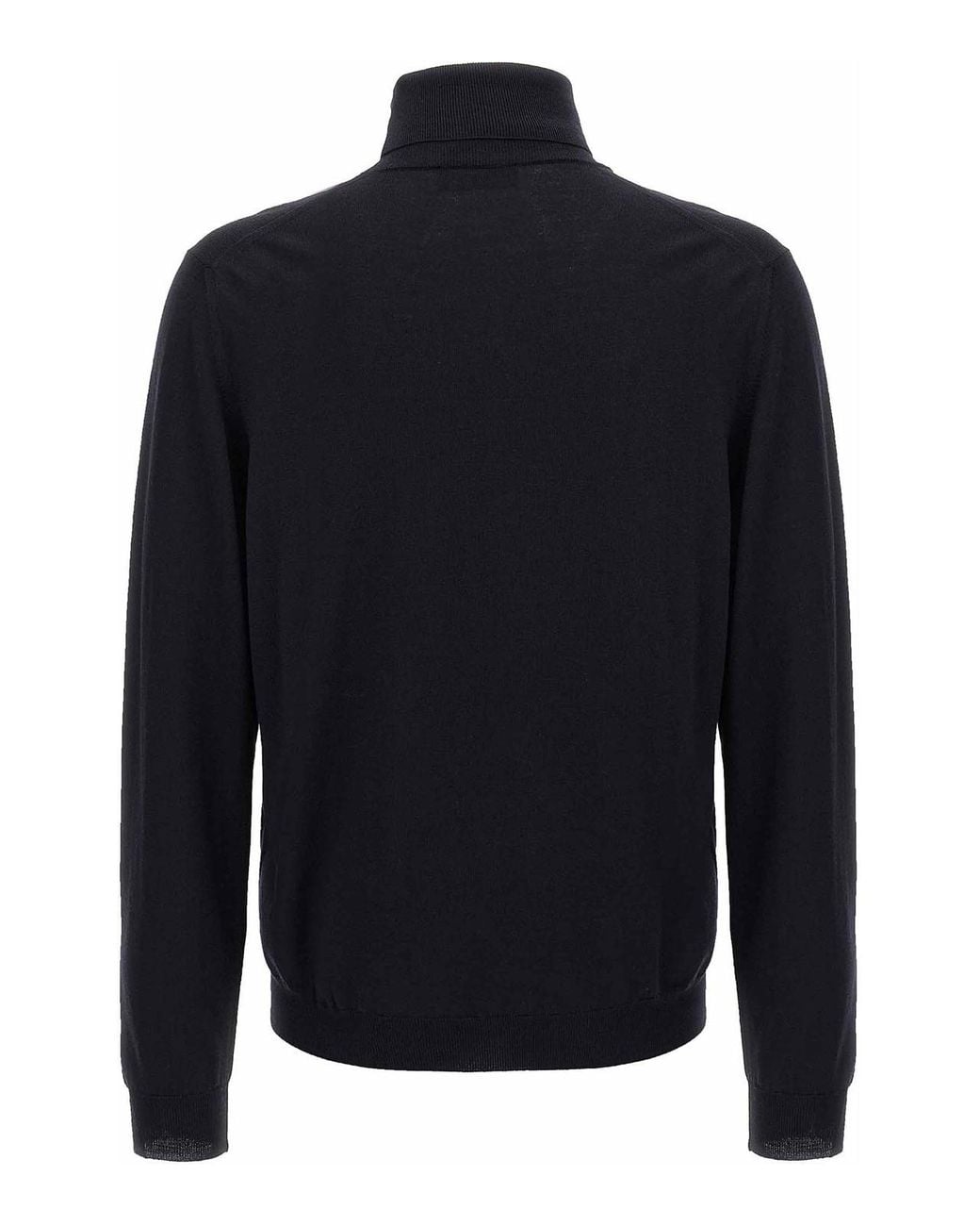 Zanone Blue Wool Turtleneck Sweater for men