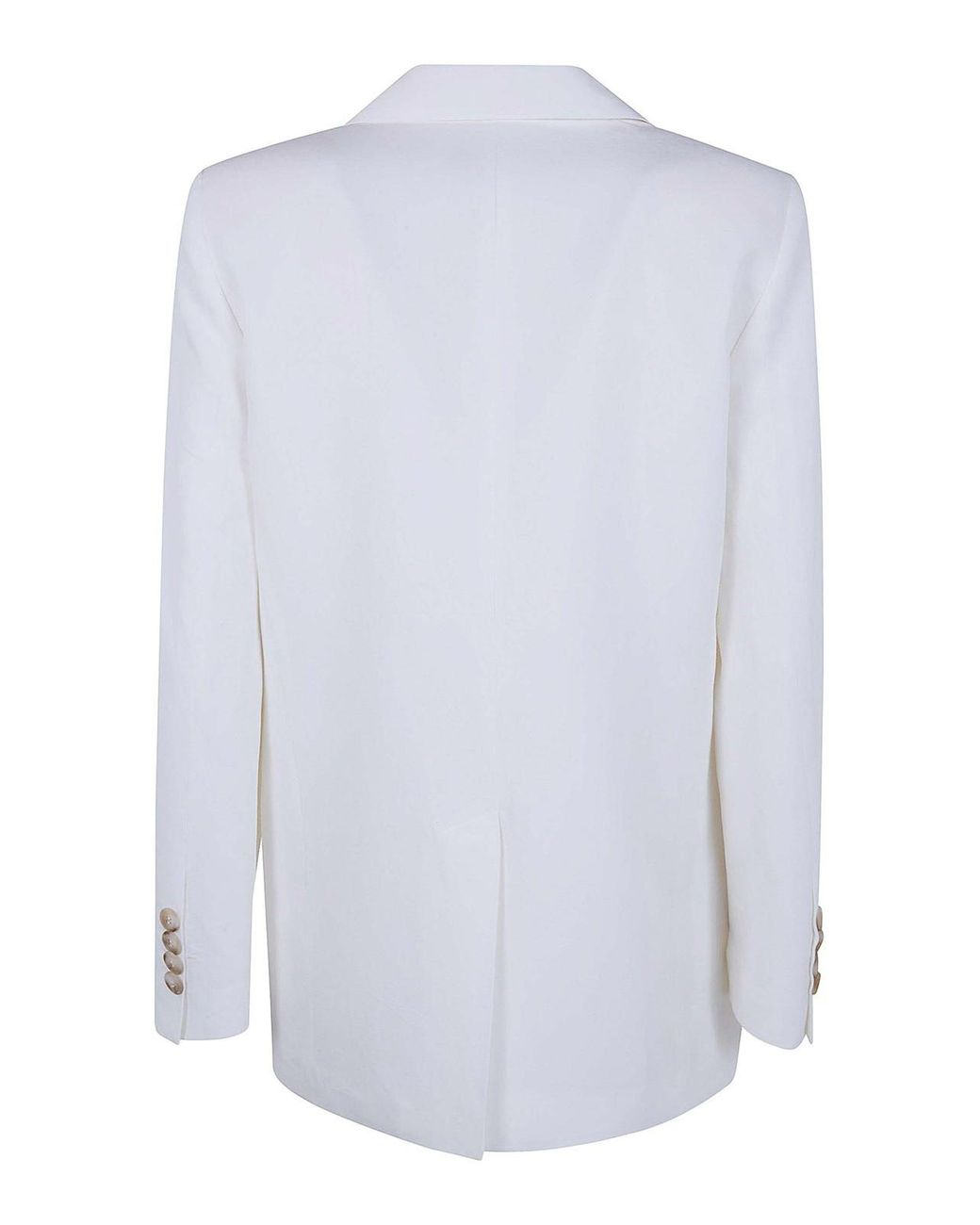 DR. HOPE White Double Breasted Blazer Jacket