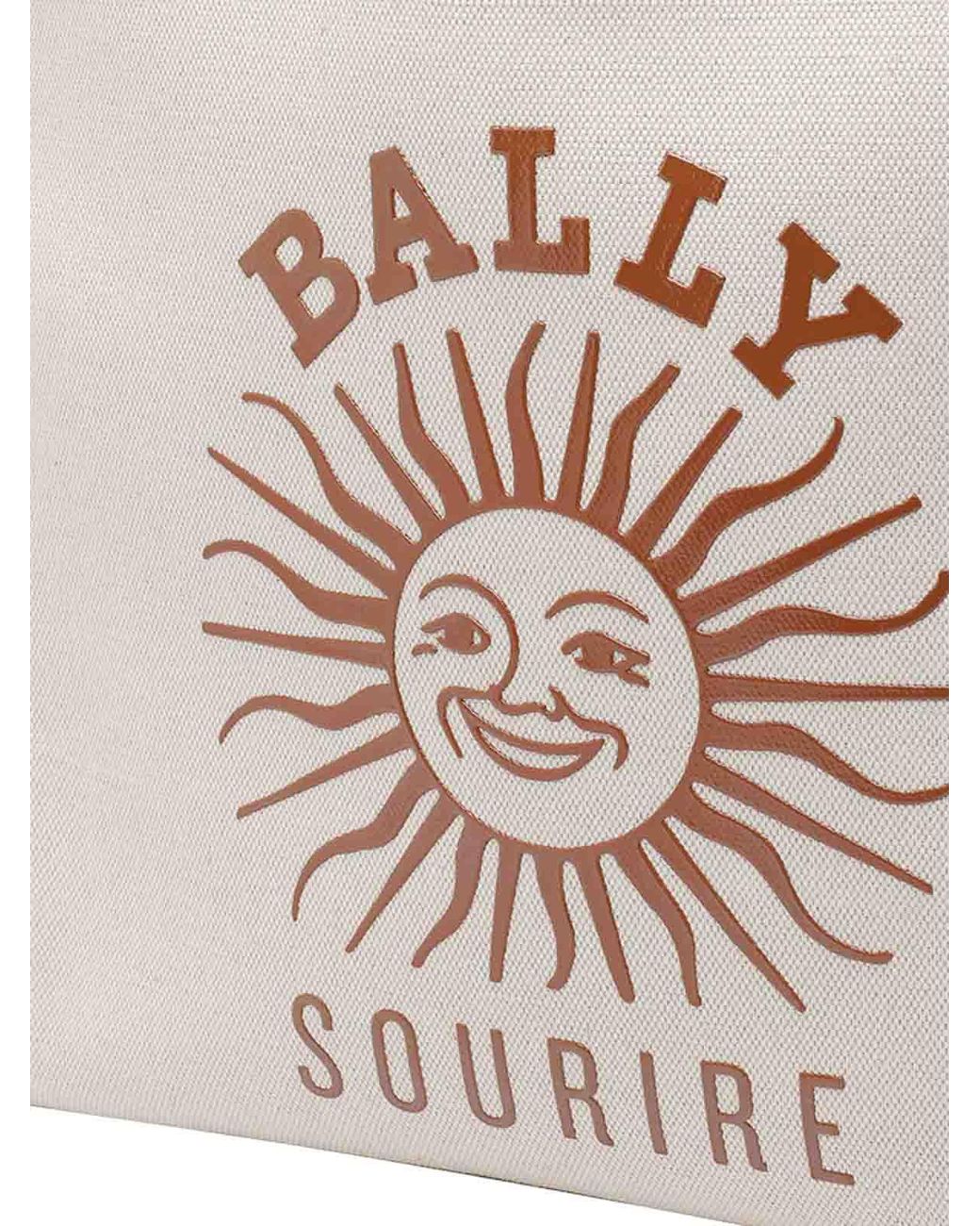 Bally White Natural Easy Tote Bag
