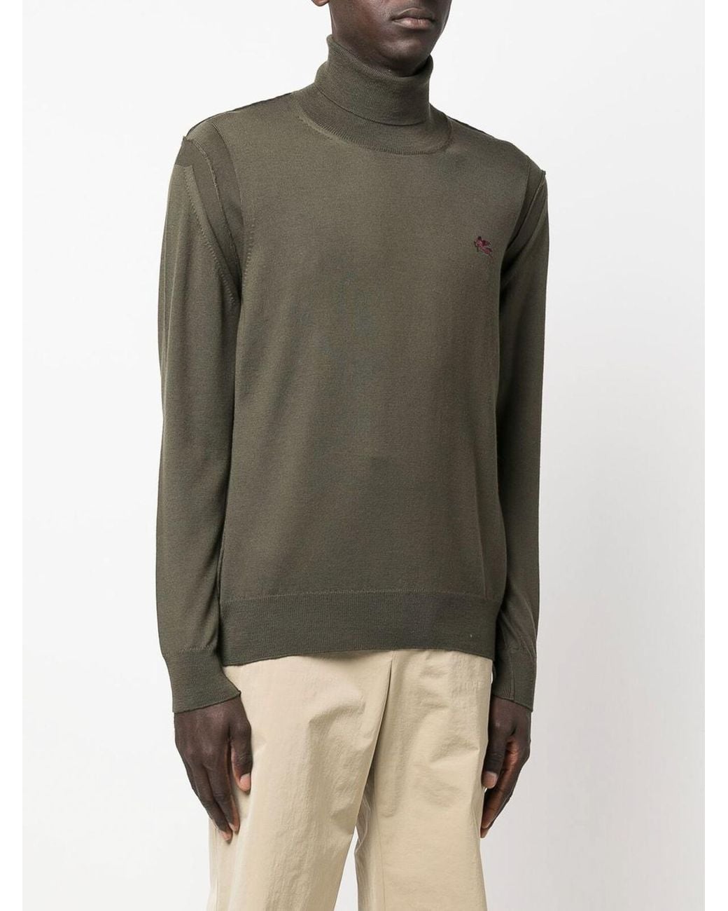 Etro Green Crew Necks for men