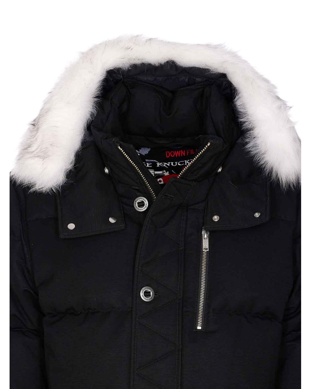 Moose Knuckles Black Original 3Q Down Jacket for men