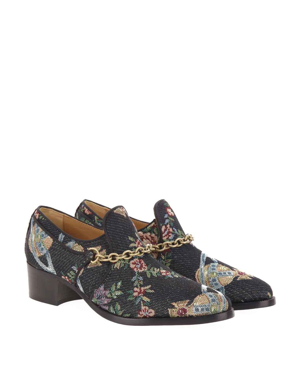 Vivienne Westwood Gray Winston Loafer Trellis Tapestry