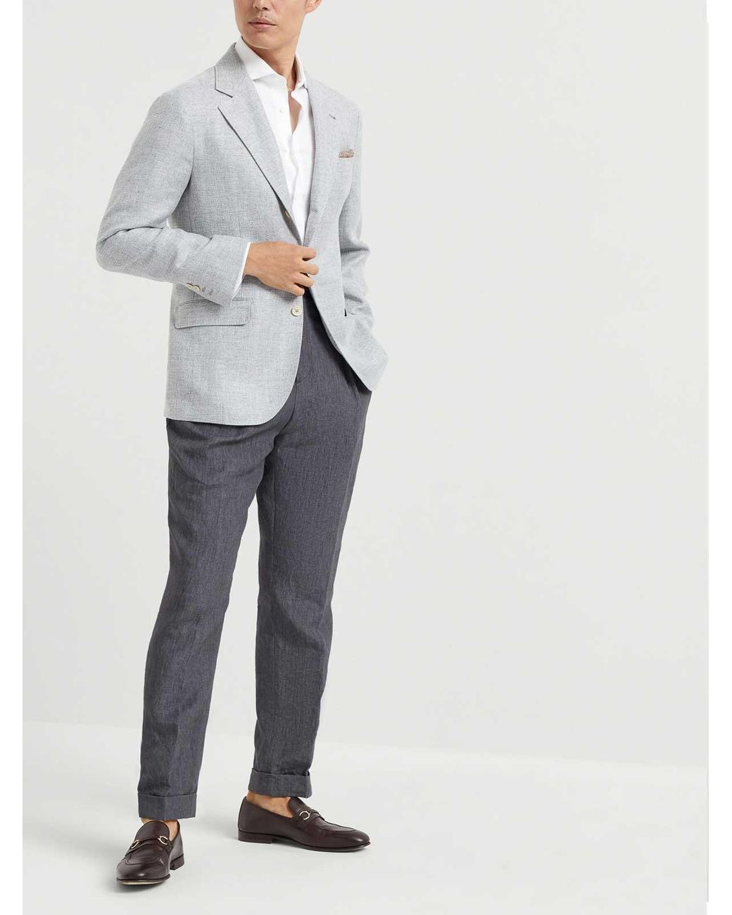 Brunello Cucinelli White Shirt for men