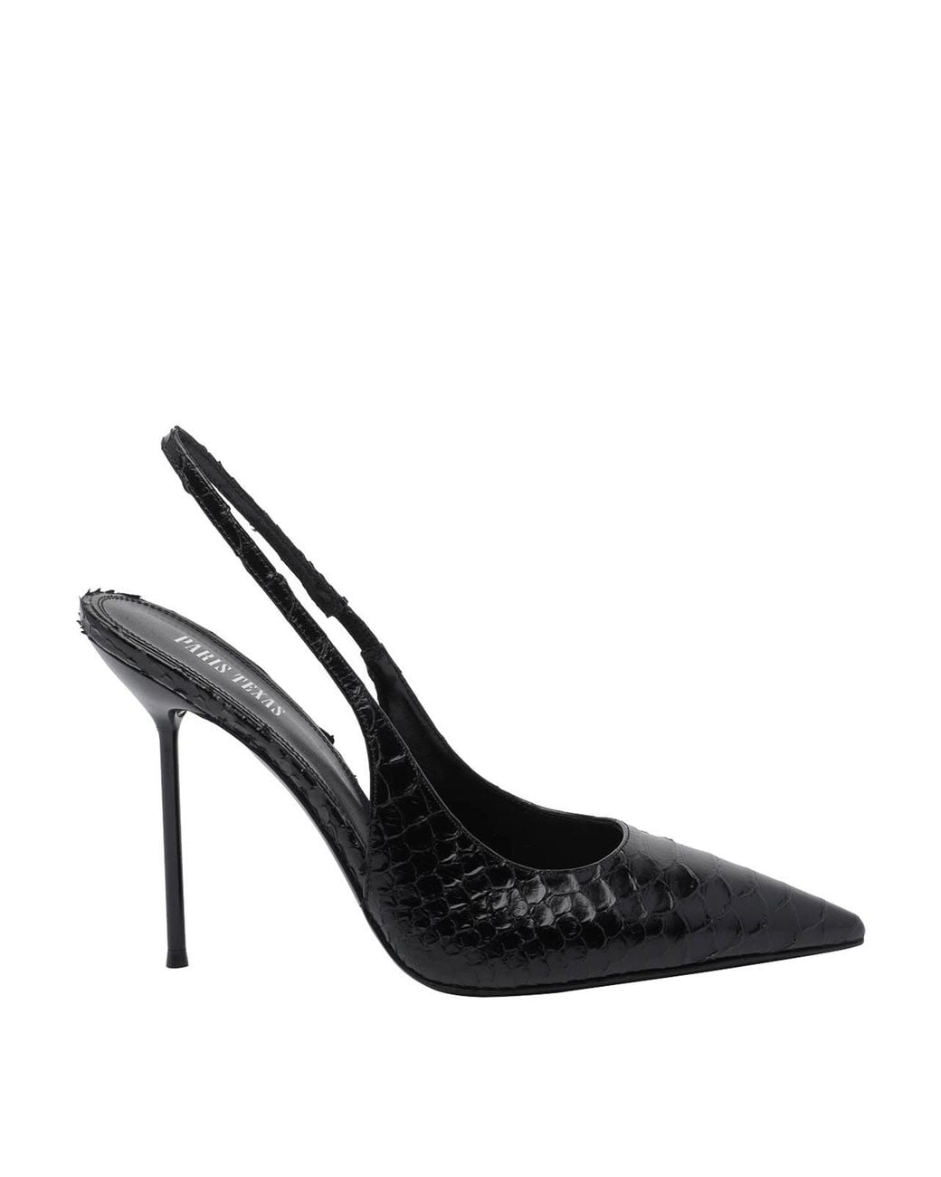 Paris Texas Black Lidia Pump Slingback