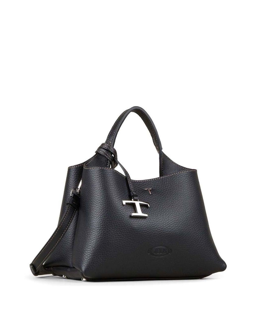 Tod's Black T Timeless Micro Leather Handbag