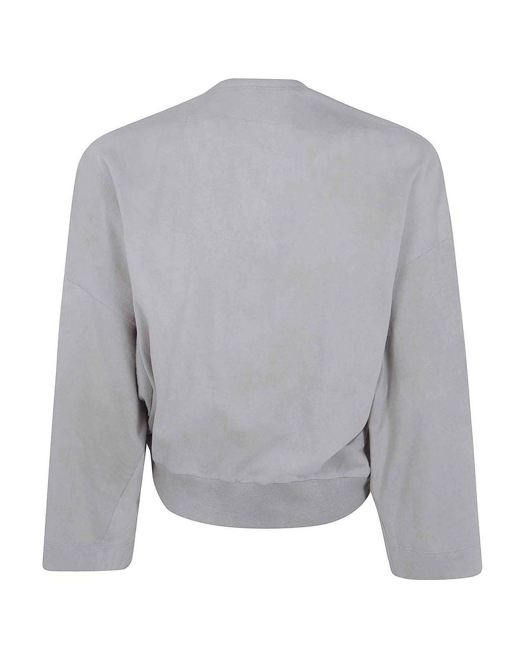 Ziggy Chen Gray Collarless Jersey T-Shirt