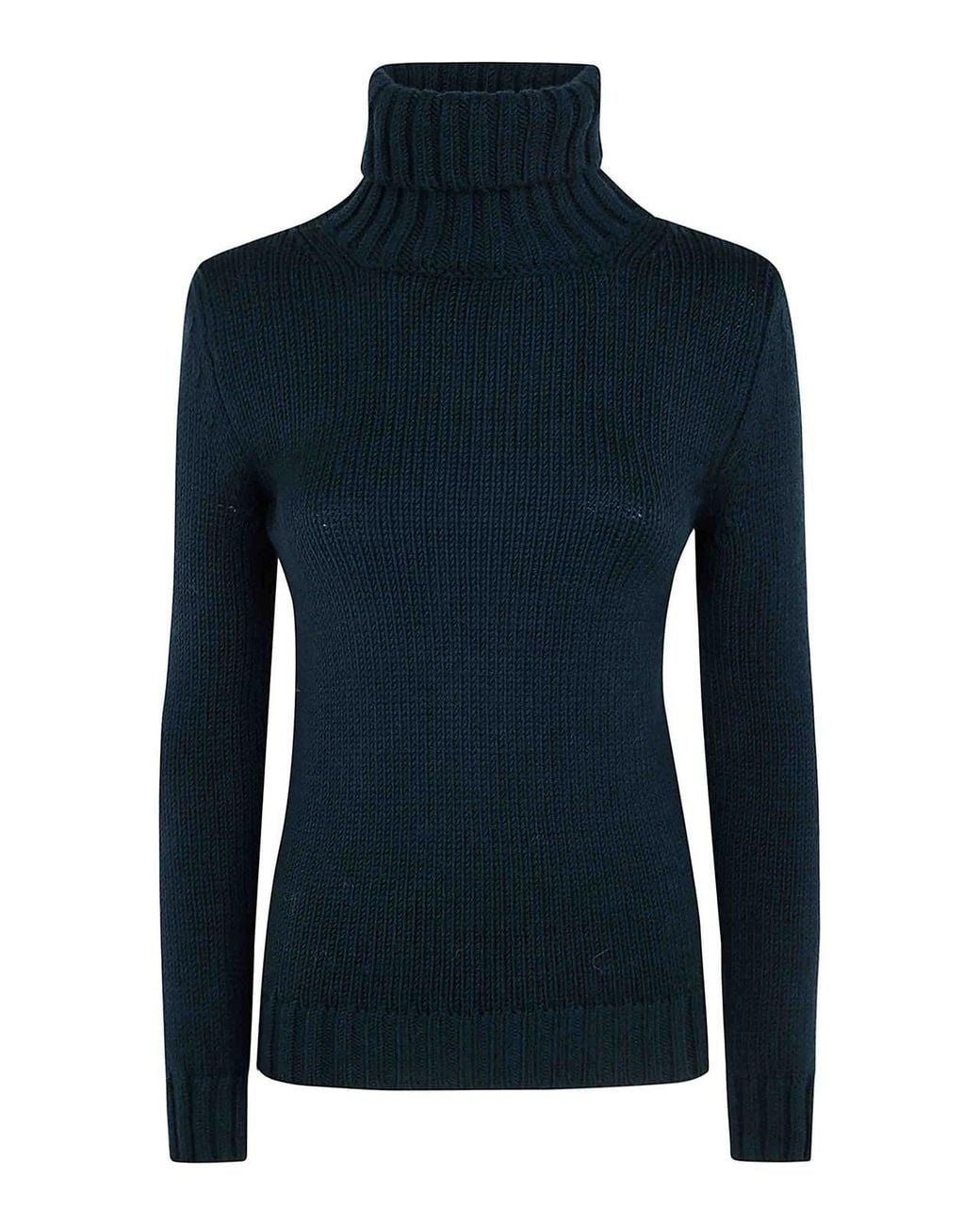 Base London Blue Turtle Neck Sweater