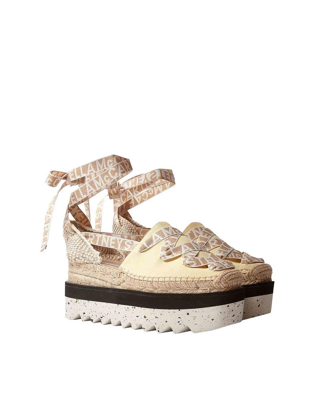 Espadrilles Stella McCartney en coloris Metallic