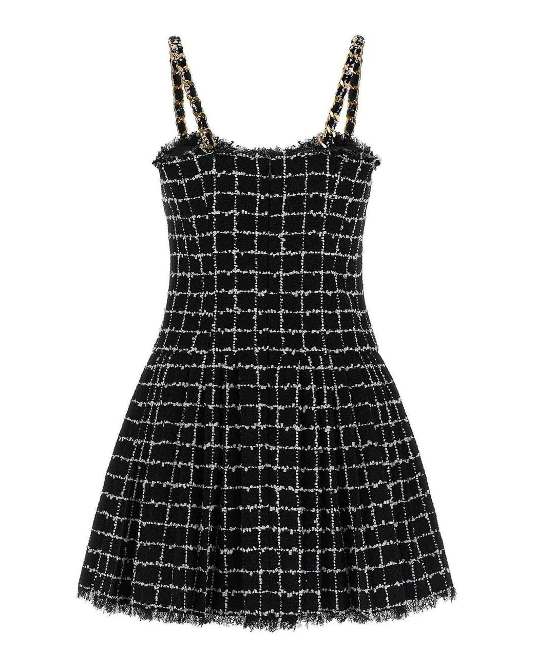 Balmain Black Tweed Dress