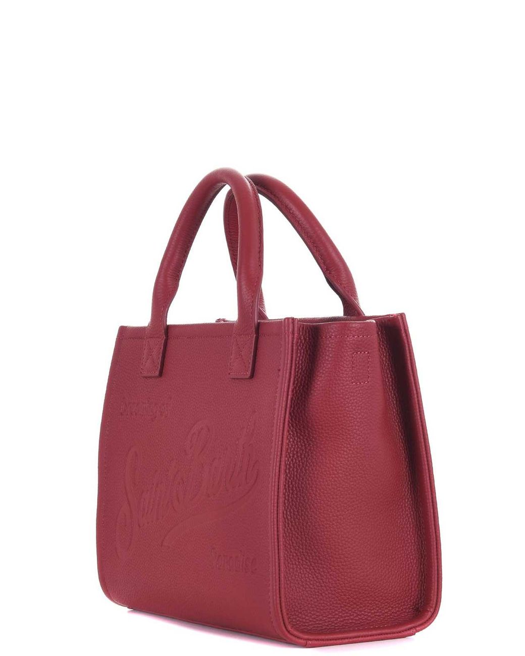 Mc2 Saint Barth Hammered Leather Shopping Bag