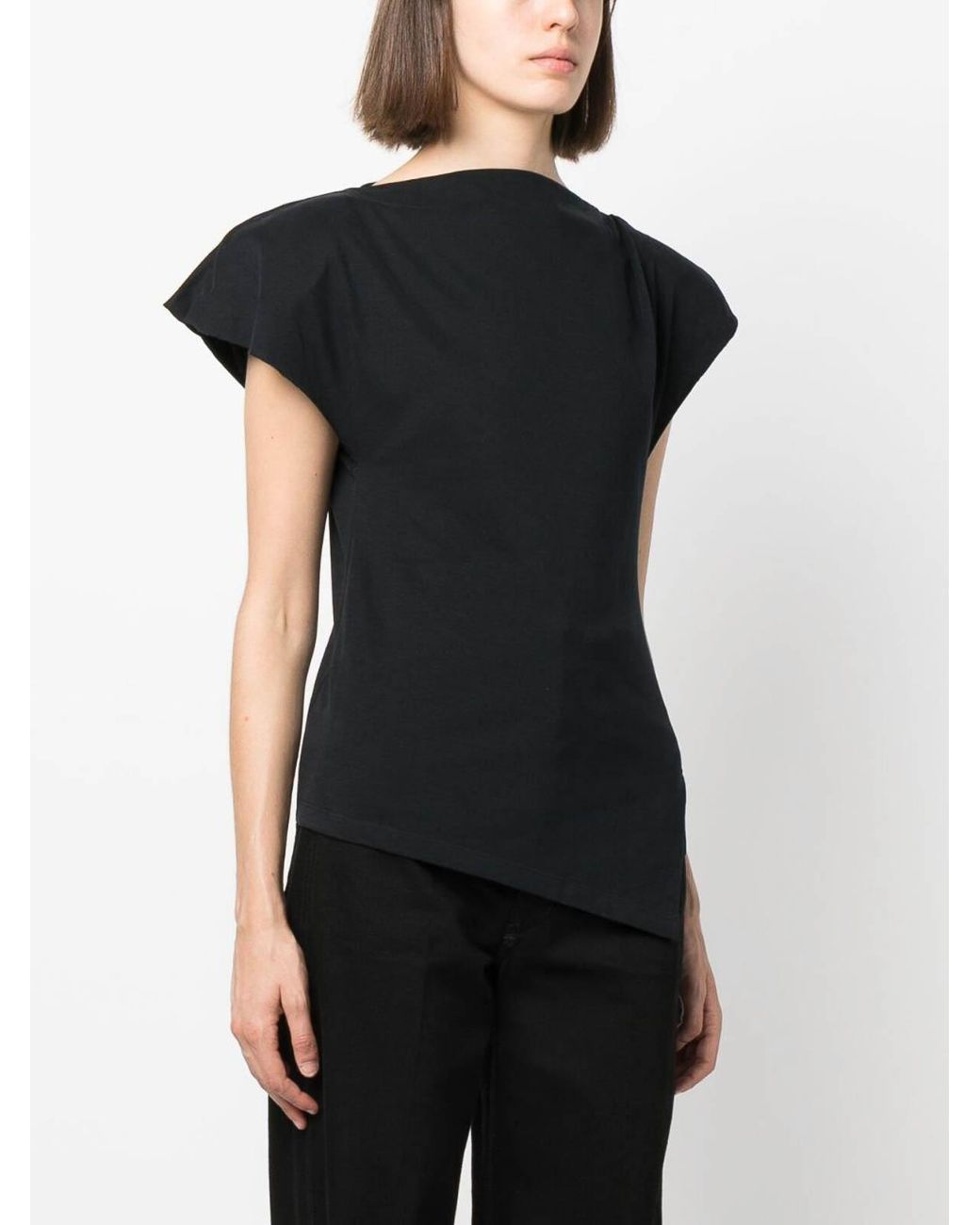 Isabel Marant Black Sebani Asymmetric T-Shirt
