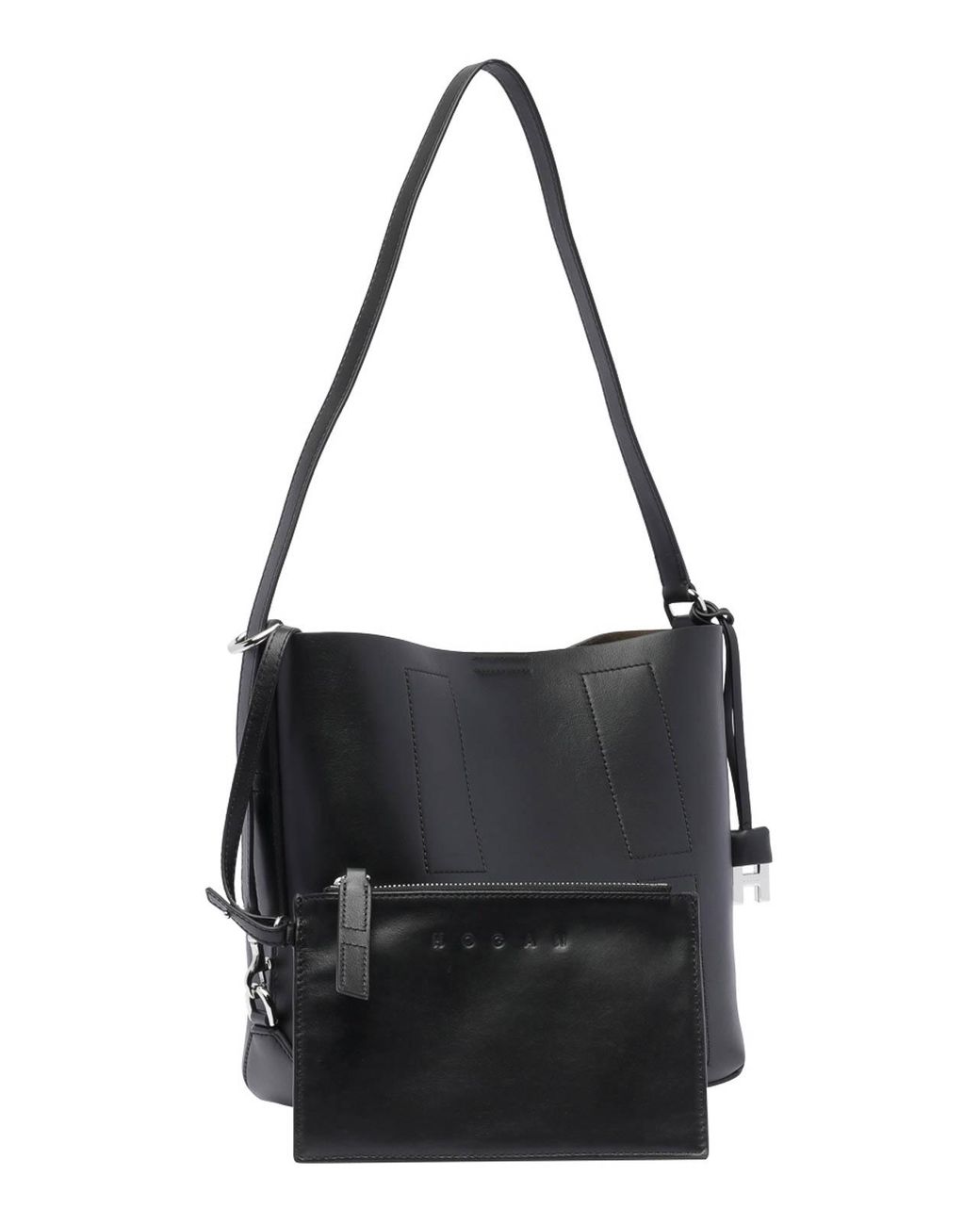 Hogan Black Hocket Hobo Bag