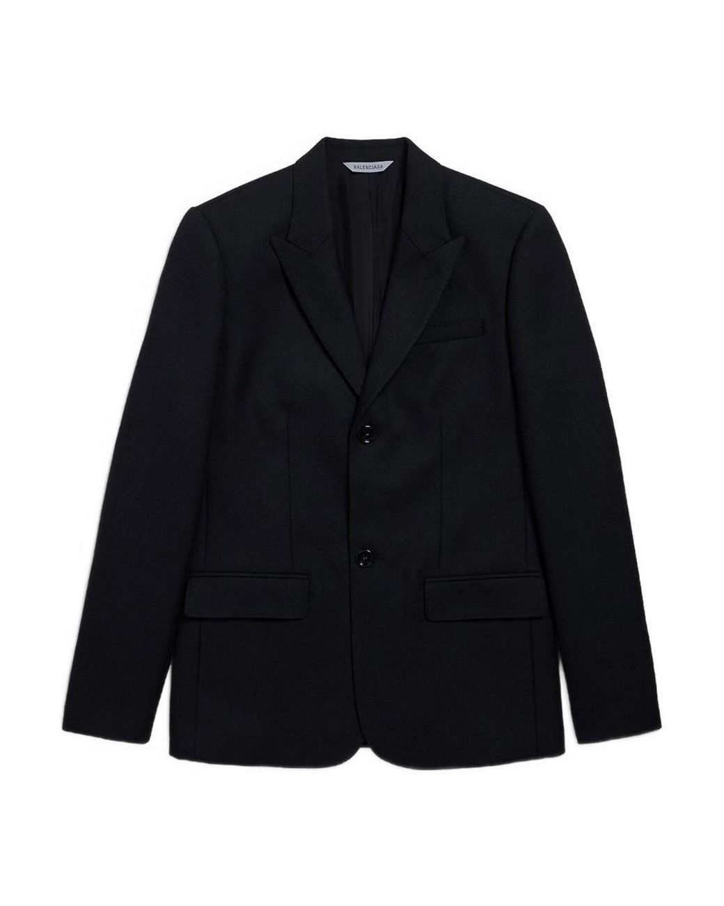 Balenciaga Blue Single-Breasted Slim Fit Jacket for men