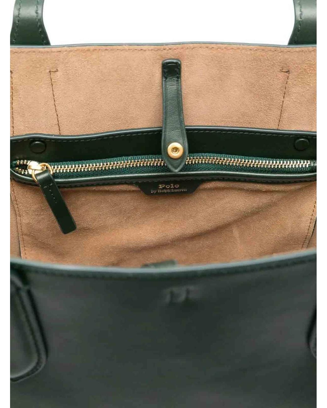 Polo Ralph Lauren Green Blpt N/S Tte Large Tote Bag