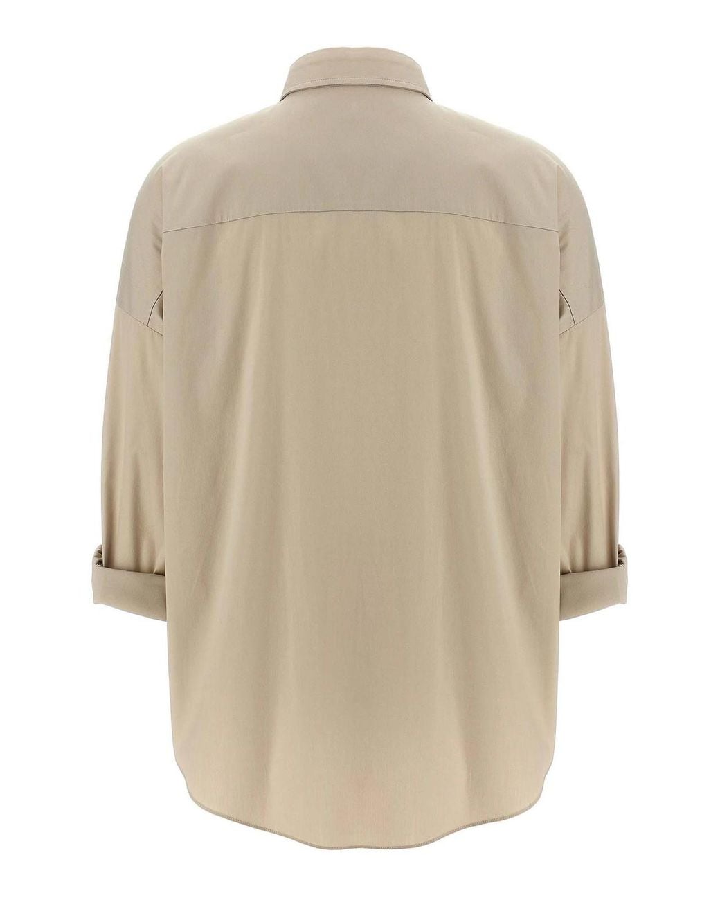Brunello Cucinelli Natural Monile Poplin Shirt